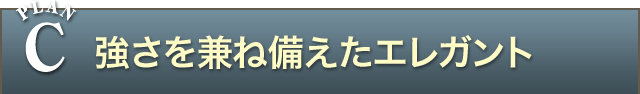 PLAN C 強さを兼ね備えたエレガント